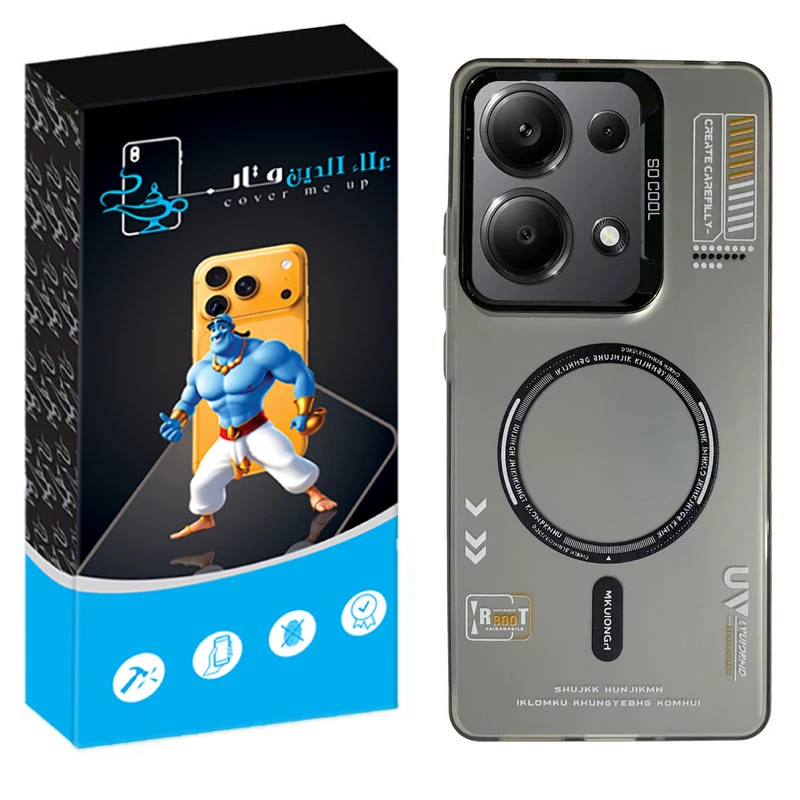 کاور علاالدین قاب مدل SO COOL طرح UV مناسب برای گوشی موبایل شیائومی Redmi Note 13 Pro 4G / Note 14s / Poco M6 Pro 4G