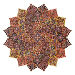 رومیزی ترمه حسینی طرح آبادیس سنتی