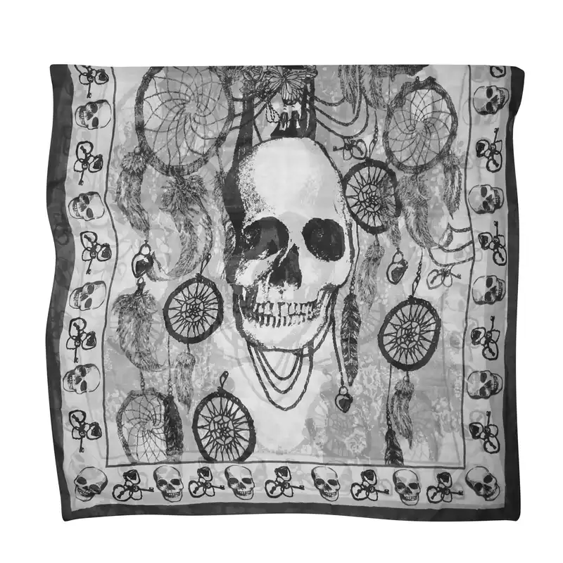 شال زنانه طرح اسکلت مدل SL0124