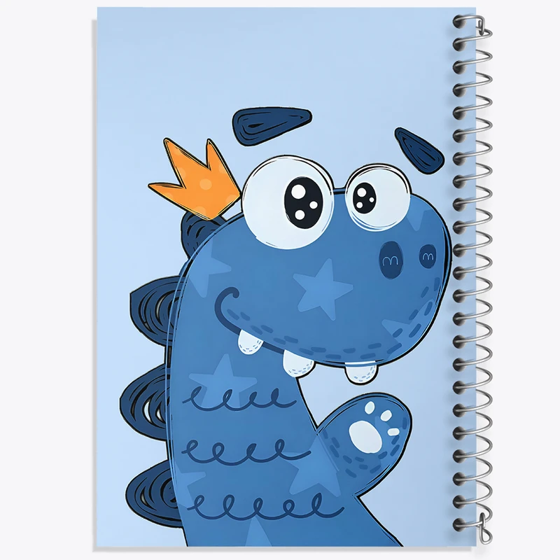 دفتر ژورنال نویسی 50 برگ خندالو مدل نقطه ای طرح دایناسور خنگ کد N5279