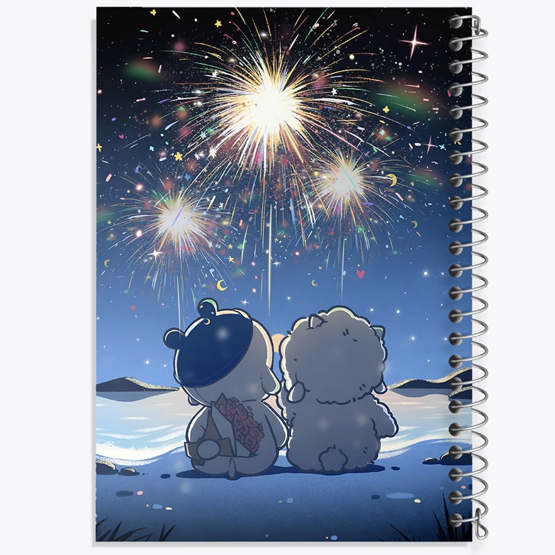 دفتر ژورنال نویسی 50 برگ خندالو مدل نقطه ای طرح گوسفند و سگ کیوت کد N4697