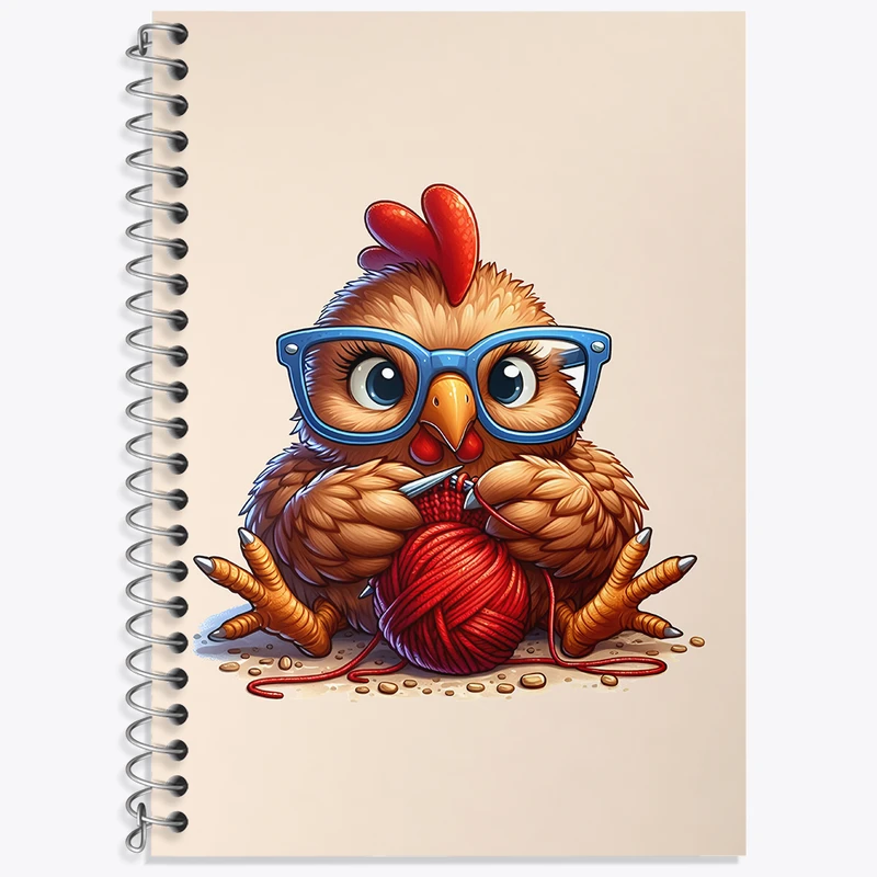 دفتر نت موسیقی 50 برگ خندالو طرح مرغ بامزه کد N5135