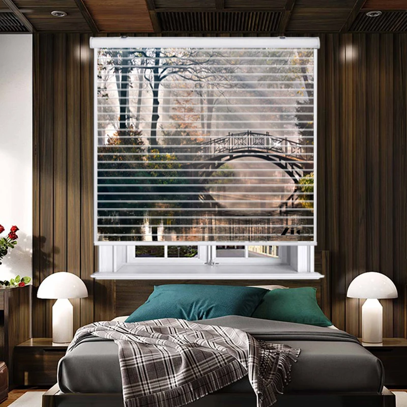 پرده زبرا زیو مدل سیلوئتL-5034 سایز 150x150 سانتی متر