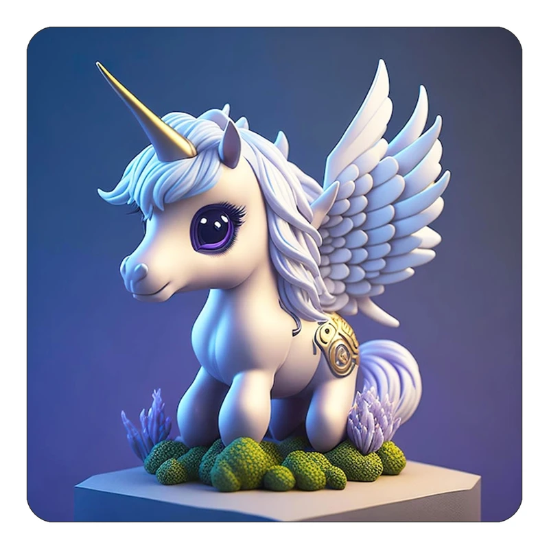 مگنت کاکتی طرح اسب تک شاخ و یونیکورن مدل mp33516