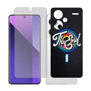 Glass Together model transparent Screen Protector Suitable for Xiaomi Redmi Note 13 Pro Plus Mobile Phone with Back cover sticker