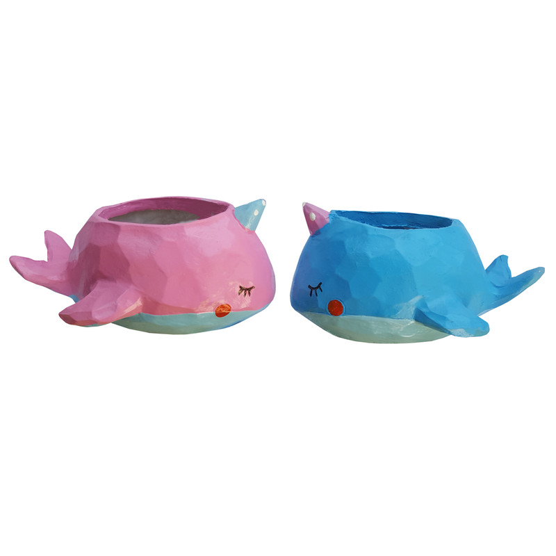 گلدان لیلپار طرح نهنگ مدل OMD-0026 مجموعه دو عددی