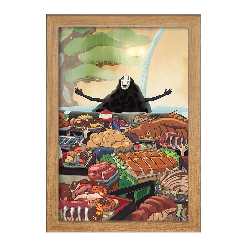 تابلو خندالو مدل انیمه شهر اشباح (Spirited Away) کد F968