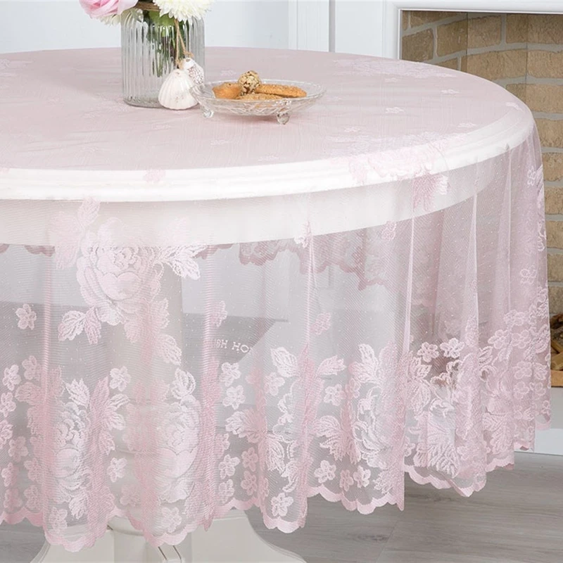 رومیزی انگلیش هوم مدل Glam Rose سایز 180x180 سانتی‌متر