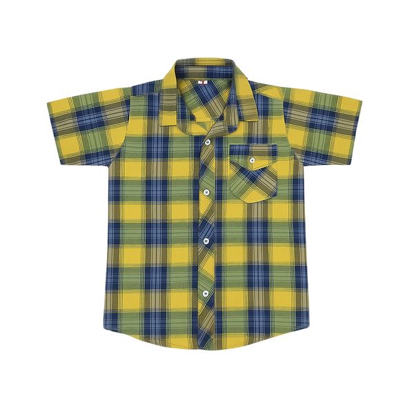 پیراهن آستین کوتاه یقه برگردان پسرانه مدل 501084Z