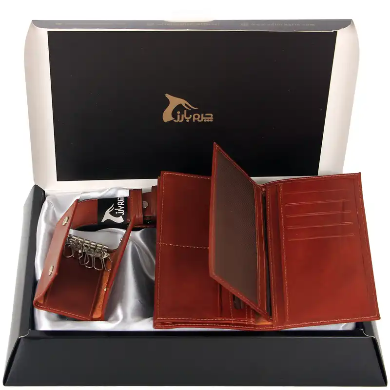 ست هدیه مردانه چرم بارز مدل DS1