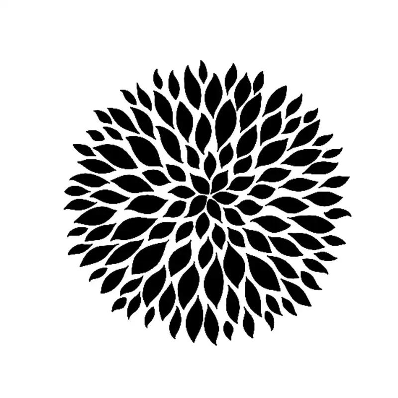 شابلون باتیس آرت طرح گل کد 50-316