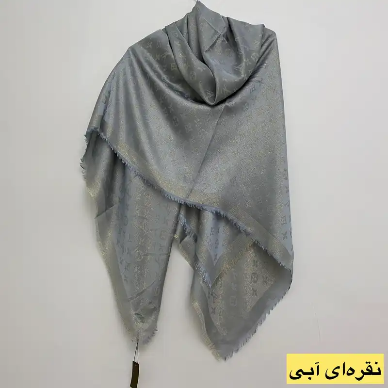 روسری زنانه مدل نخی ژاکارد لمه دار وارداتی اعلا طرح لویی ویتون