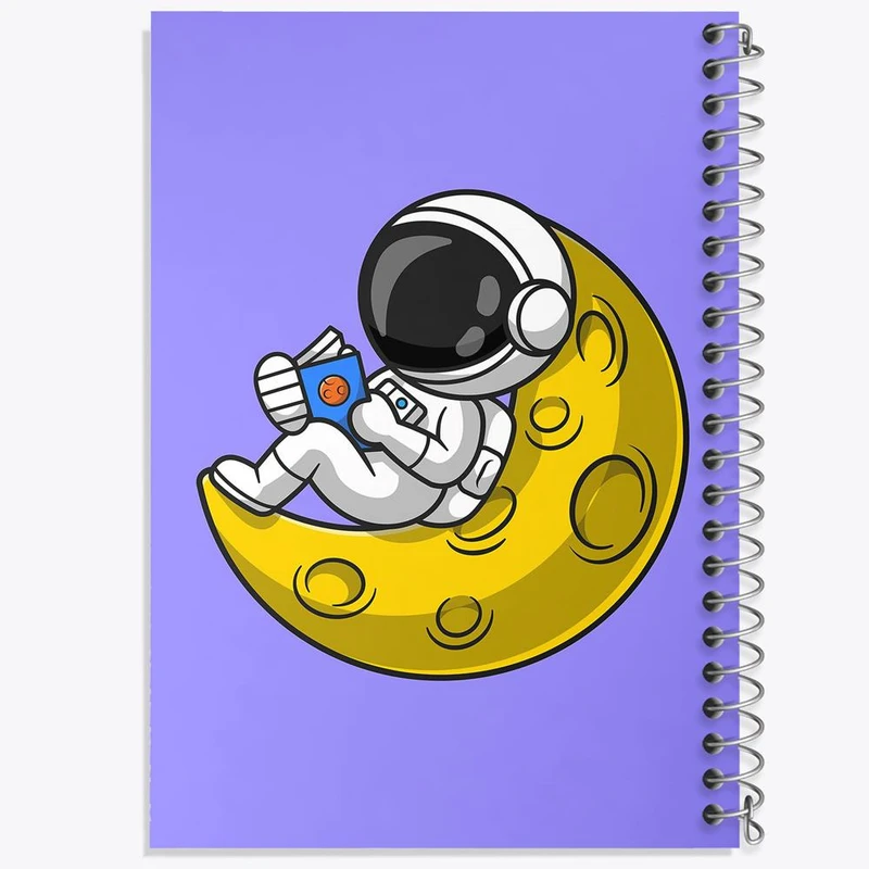 دفتر لیست خرید 50 برگ خندالو طرح فضانورد کد 25067