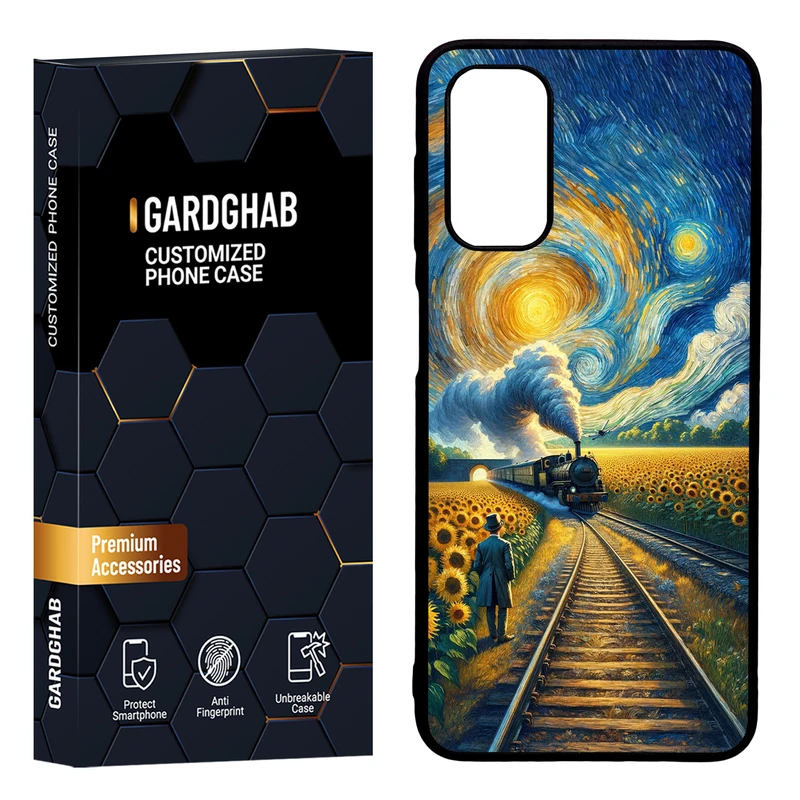 کاور گارد قاب مدل دور ژله ای هنری مناسب برای گوشی موبایل سامسونگ Galaxy A13 5G / A04s