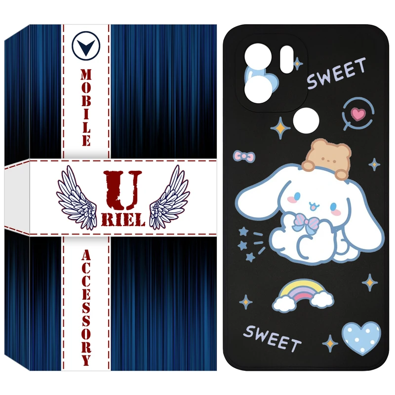 کاور یوریل مدل KSH کد 24 طرح خرگوش بامزه مناسب برای گوشی موبایل شیائومی Redmi A2 Plus