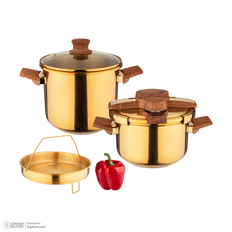 زودپز دوقلو کرکماز مدل 7Pcs گنجایش 7 و 5 لیتر
