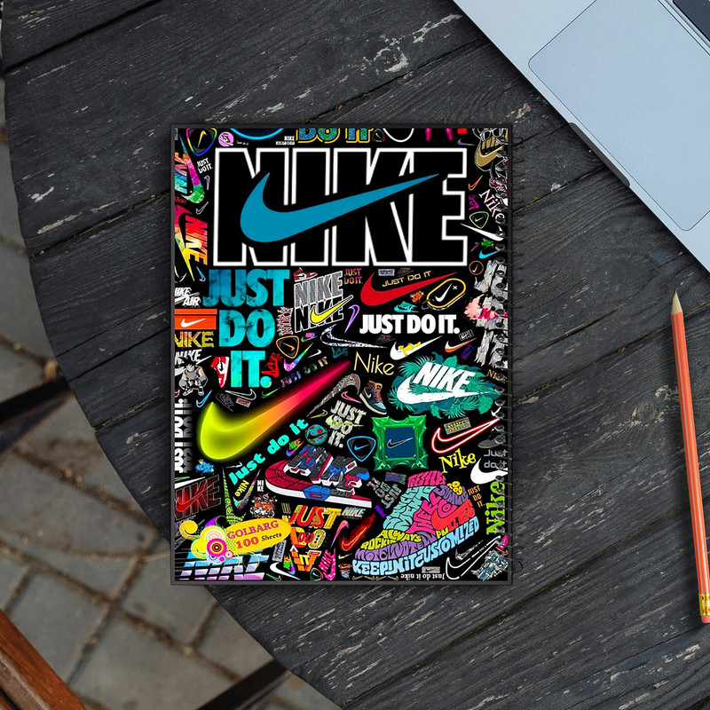 دفتر مشق 100 برگ گلبرگ طرح ورزشی کد 1522