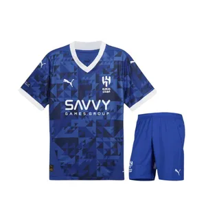 ست تی‌شرت آستین کوتاه و شلوارک ورزشی مردانه مدل الهلال هواداری 2025