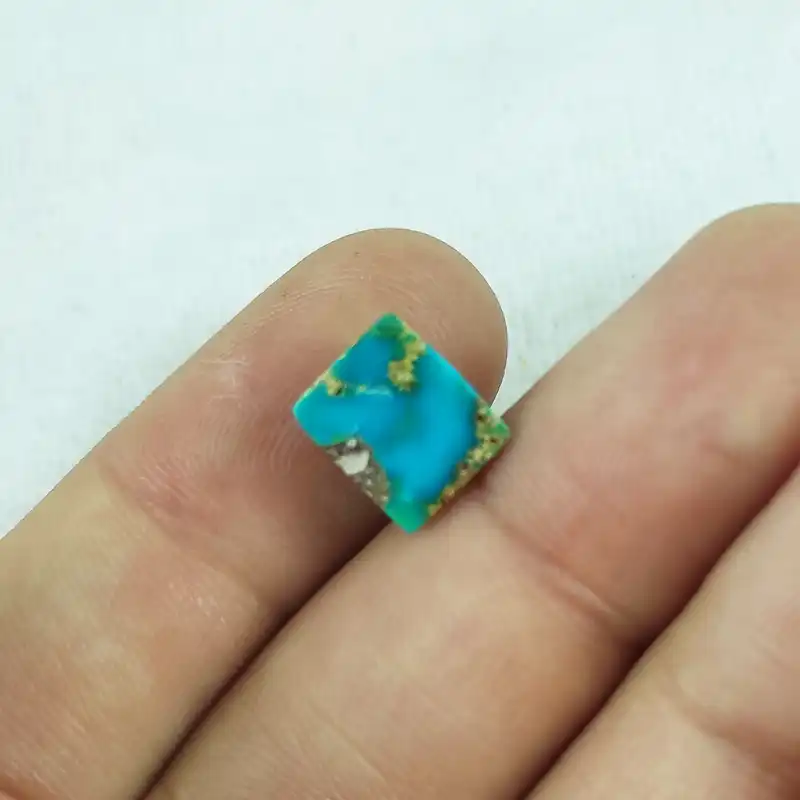 سنگ فیروزه سلین کالا مدل طبیعی مستطیل کد pc4-7