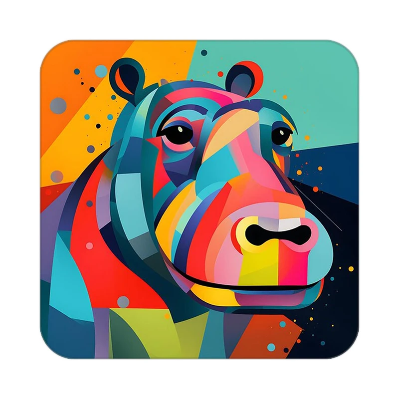 زیر لیوانی کاکتی طرح حیوانات رنگی مدل mp25363