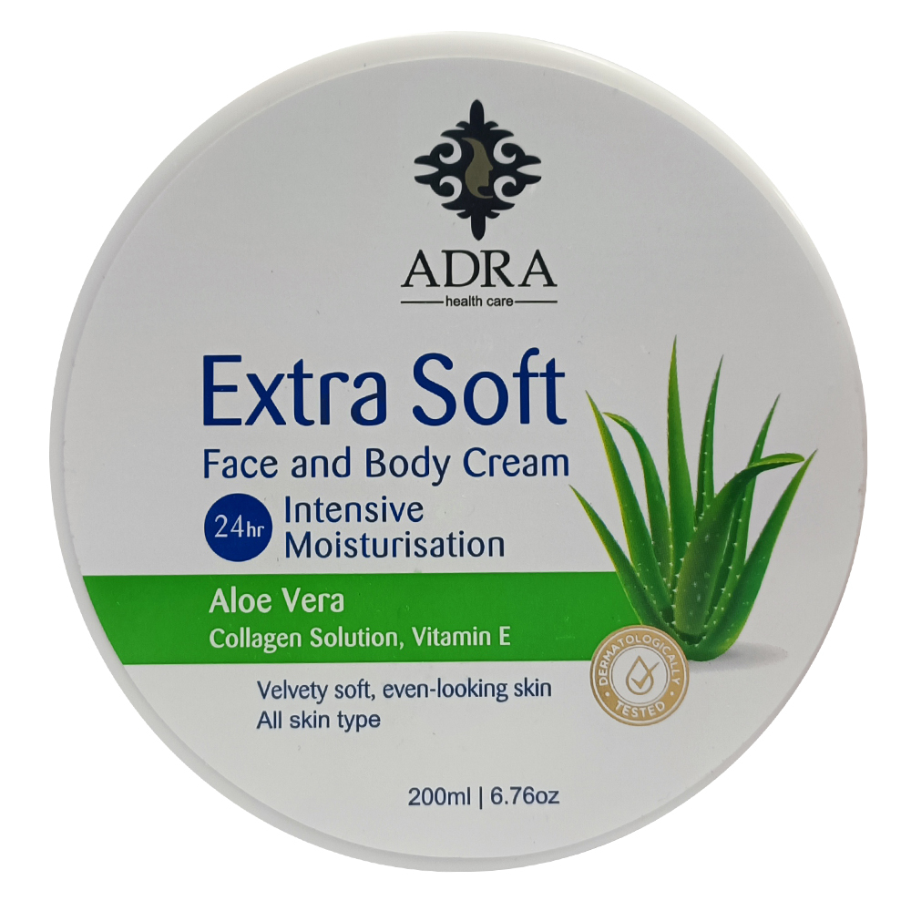 مراقبت پوست کرم مرطوب کننده آدرا مدل آلوئه ورا حجم 200 میلی لیتر