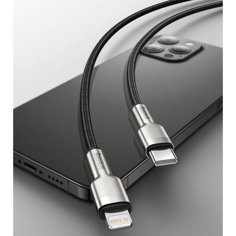 کابل تبدیل USB-C به لایتنینگ باسئوس مدل CATLJK 20W طول 2 متر
