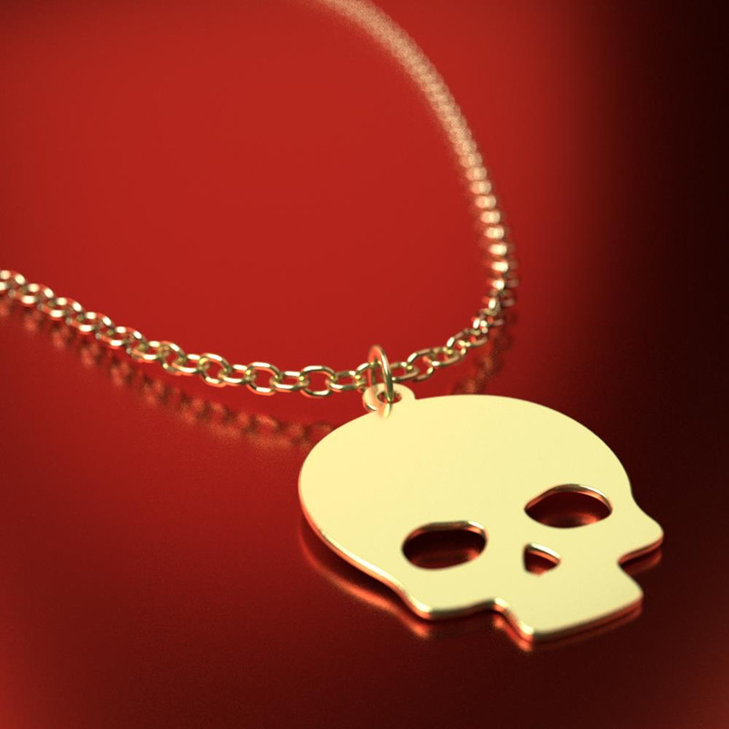 آویز ساعت طلا 18 عیار زنانه مدوپد مدل جمجمه کد CA15695