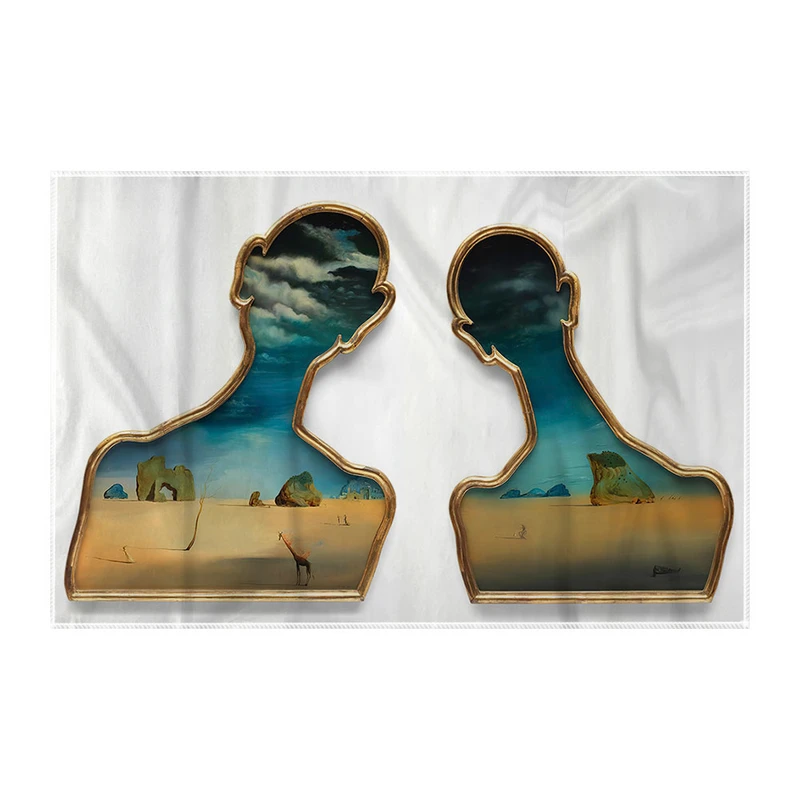 کاغذ کادو ترمه طراحان ایده مدل سرهای پر از ابر از دالی کد art0727 