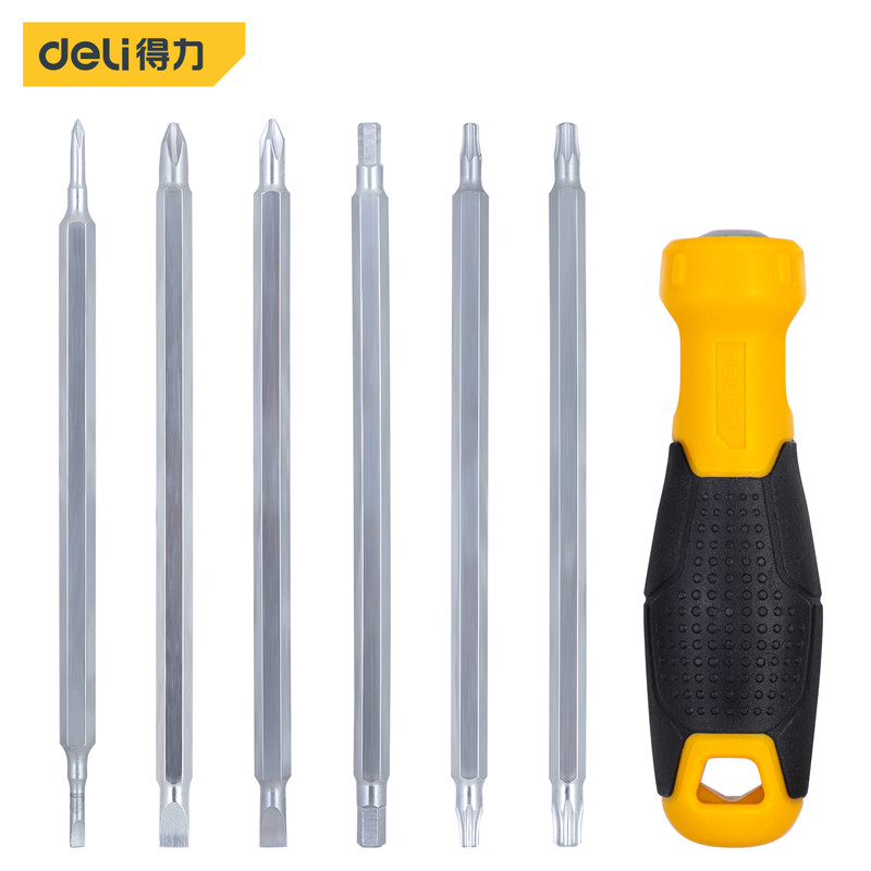 پیچ گوشتی دلی مدل DL260007 بسته 7 عددی