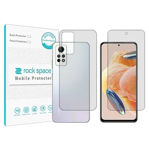 Rockspace transparent screen protector HyGEL model suitable for Xiaomi Redmi Note12 Pro 4G mobile phone with back protector