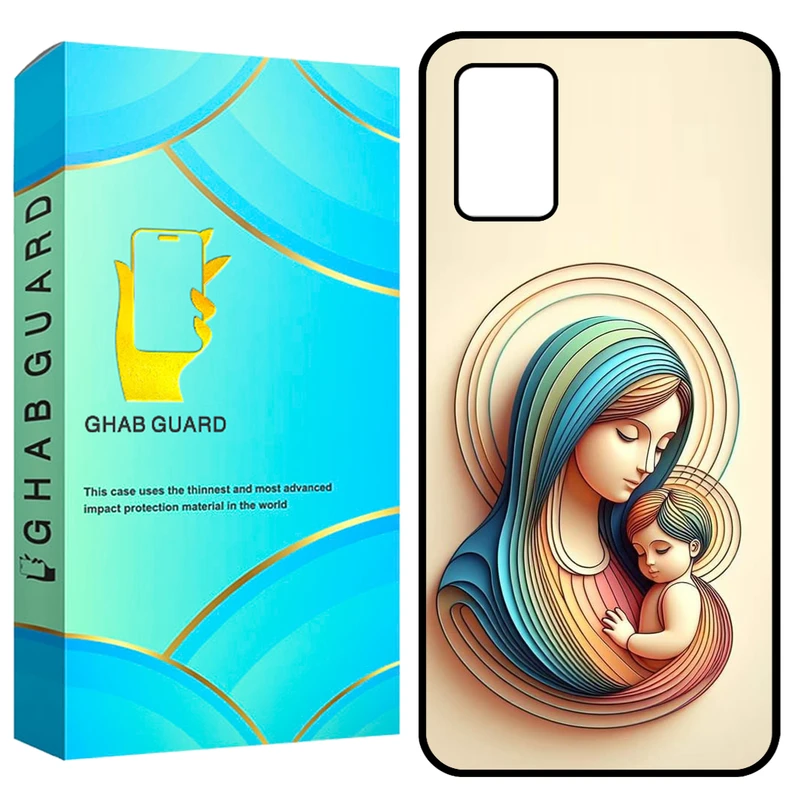 کاور قاب گارد طرح مادر و بچه مدل GCHPA03S مناسب برای گوشی موبایل سامسونگ Galaxy A02s / M02s / A03s 