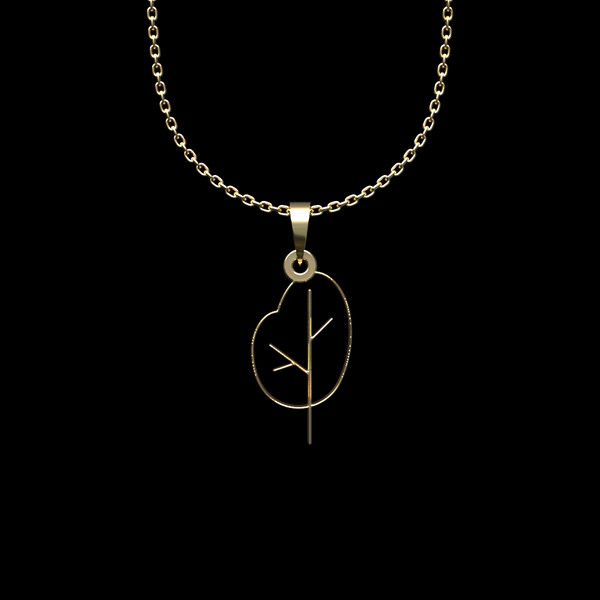 گردنبند طلا 18 عیار زنانه مدوپد مدل درخت کد L2-1-1116