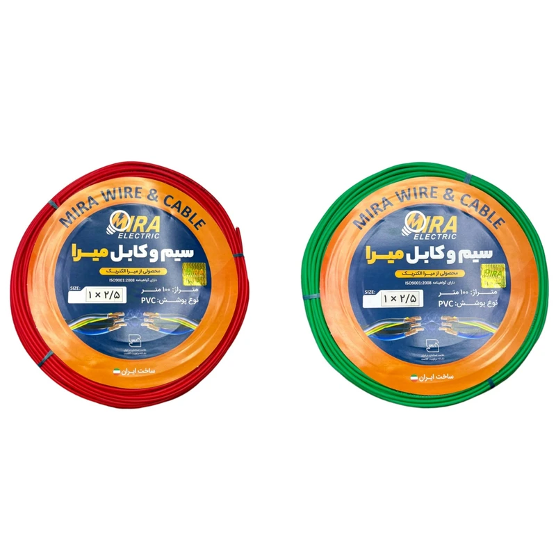 سیم برق افشان 1 در 2.5 میرا  کد G-R بسته دو عددی