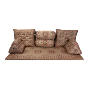 ست 7تکه پشتی ترمه طرح نیلوفر