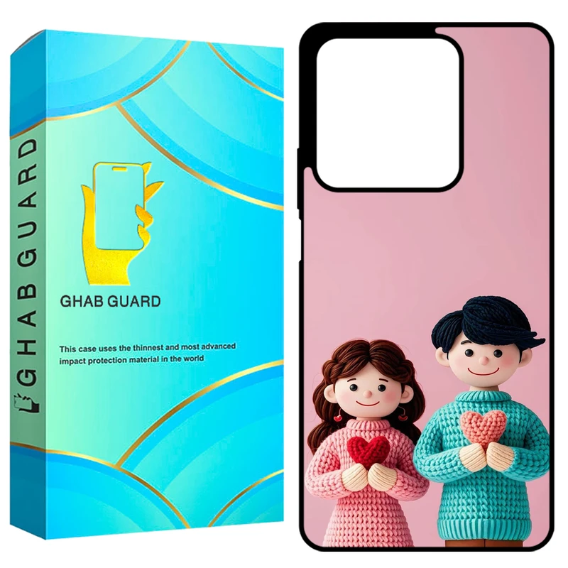 کاور قاب گارد طرح دختر و پسر مدل GCHPN134 مناسب برای گوشی موبایل شیائومی Redmi Note 13 4G