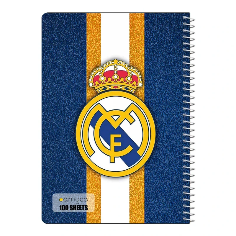دفتر مشق 100 برگ سیمی کارنیکا طرح رئال مادرید Real Madrid کد 39191