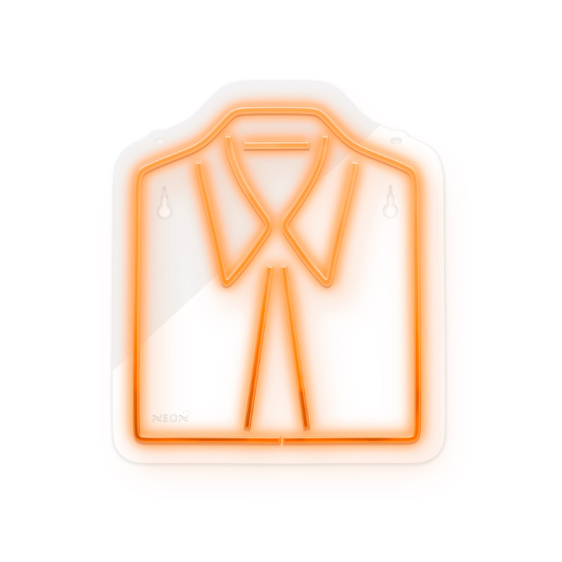 چراغ دیواری نئون دیزاین طرح Men-Clothes_ORG