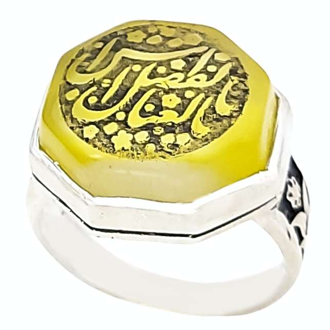 انگشتر نقره مردانه مدل یا ابوالفضل العباس کد VA4262