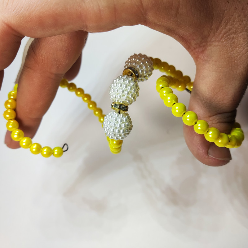 دستبند دخترانه مدل مرواریدی نگین دار دستبند دخترانه مدل مرواریدی نگین دار