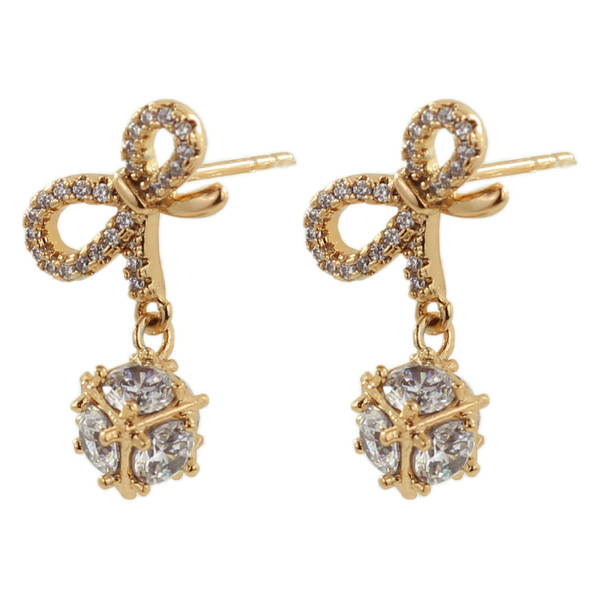 گوشواره زنانه ژوپینگ مدل پاپیون کد cs110