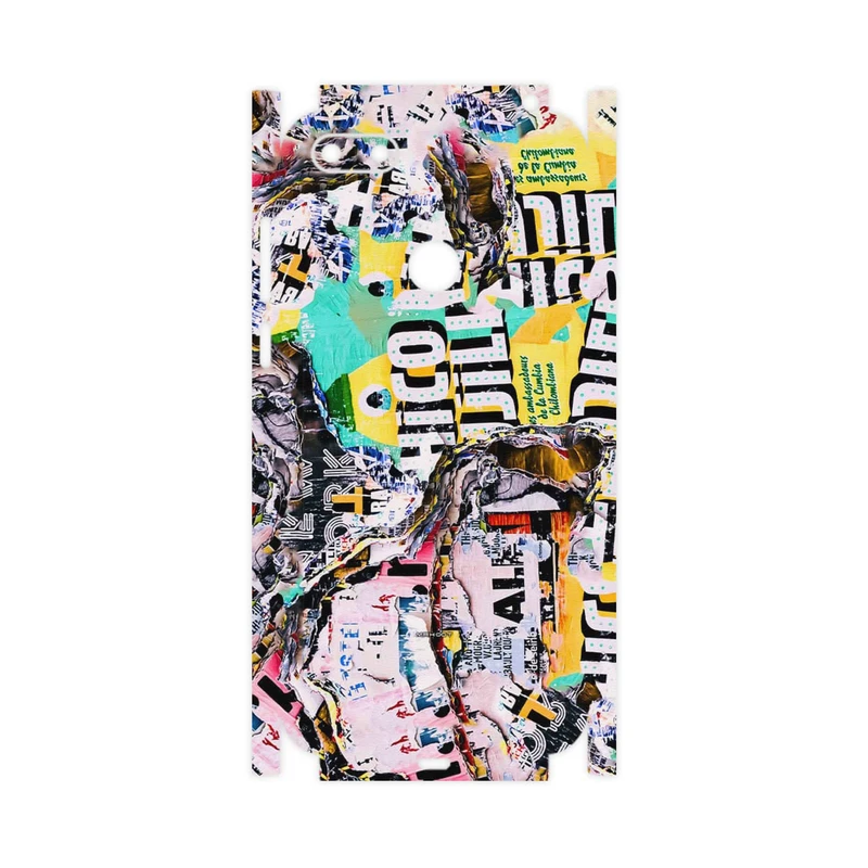 برچسب پوششی ماهوت مدل Collage of Teared Paper-FullSkin مناسب برای گوشی موبایل موتورولا Moto E6 Play