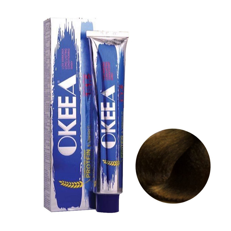 رنگ مو اوکیا شماره 6.65 حجم 200 میلی لیتر رنگ بلوند مسی طلایی تیره