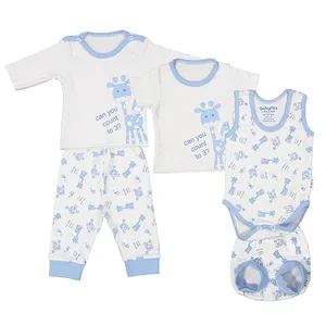 ست 5 تکه لباس نوزادی پسرانه بی بی ناز مدل 280