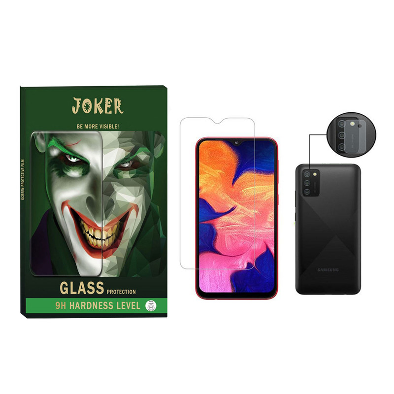  محافظ صفحه نمایش جوکر مدل SDHJ-01 مناسب برای گوشی موبایل سامسونگ Galaxy A02s به همراه محافظ لنز