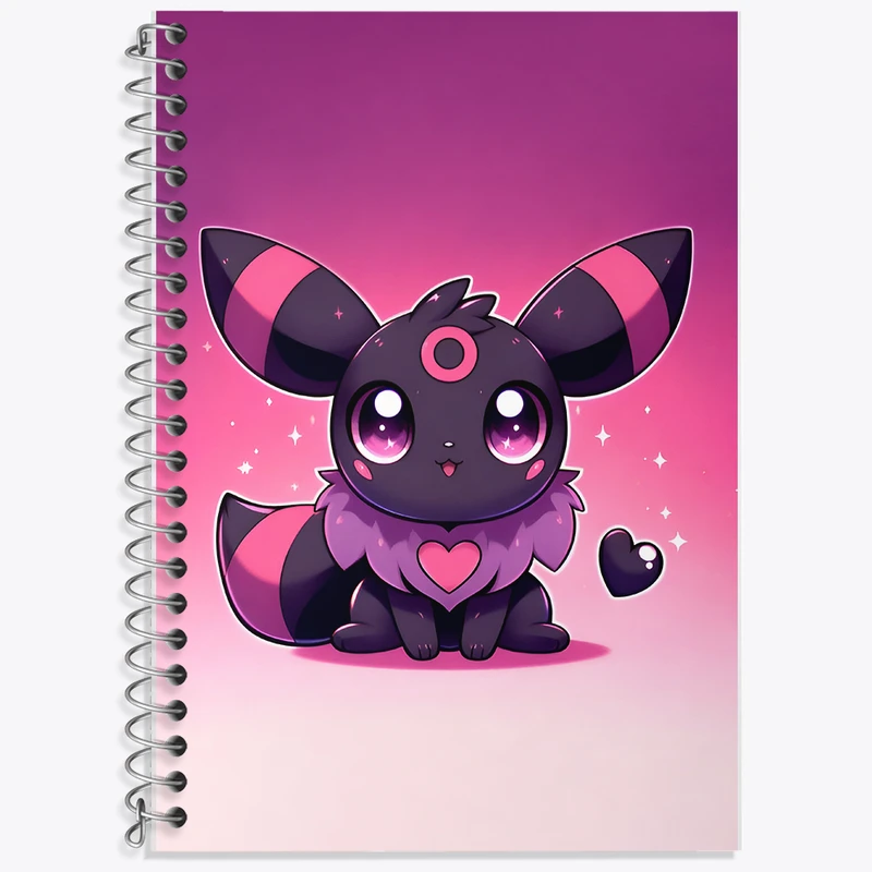 دفتر زبان 50 برگ خندالو مدل دو خط طرح انیمه پوکمون (pokemon) کد F7197