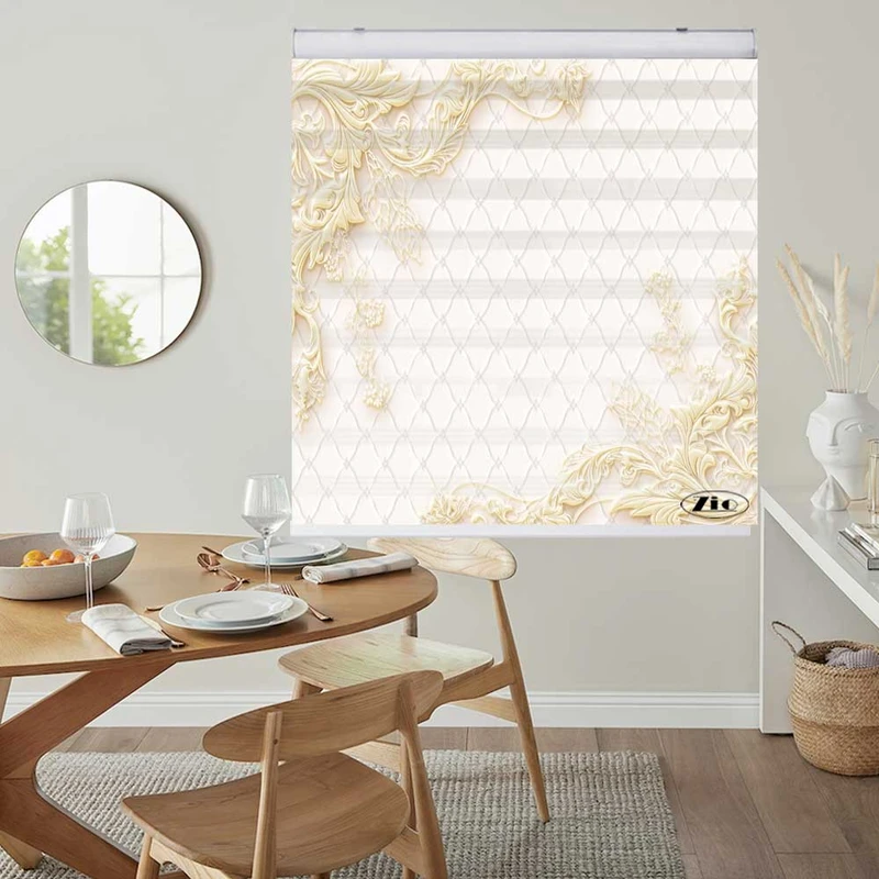 پرده زبرا زیو کد 3D1182 سایز 150x150 سانتی متر