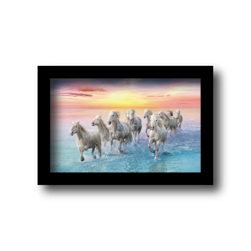 تابلو مدل حیوانات طرح گروه اسب های تازه نفس کد 4