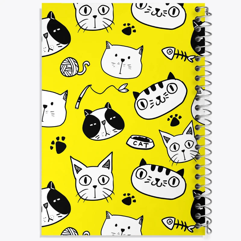 دفتر نت موسیقی 50 برگ خندالو مدل گربه (Cat) کد N271