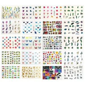 لنز ناخن مدل تابستانه مجموعه 20 عددی