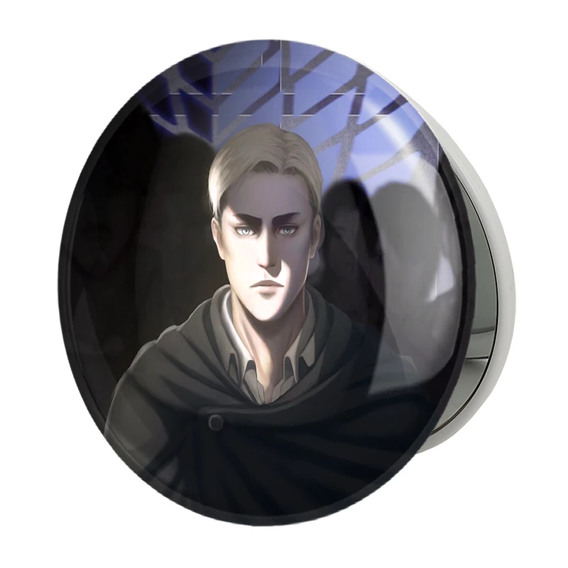 آینه جیبی خندالو طرح اروین اسمیت انیمه اتک آن تایتان Attack on Titan مدل تاشو کد 11037 